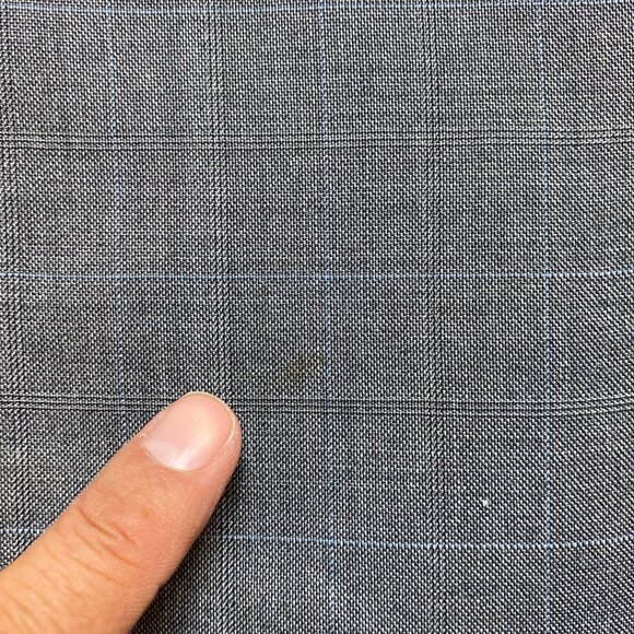 VINTAGE Ermenegildo Zegna Blazer Mens 56R Gray Plaid Sport Coat Notch Patch - Picture 6 of 16
